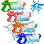 Quanquer Water Gun for Kids Adults - 4 Pack Soaker Squirt Water Toy Gun with High Capacity Long Shooting Range - Super Water Blaster Pool Toys for Summer Swimming Beach Water Fighting