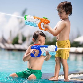 Quanquer Water Gun for Kids Adults - 4 Pack Soaker Squirt Water Toy Gun with High Capacity Long Shooting Range - Super Water Blaster Pool Toys for Summer Swimming Beach Water Fighting