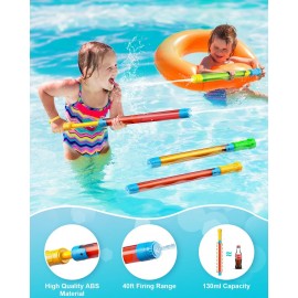 Water Gun -16.5'' Super Water Soaker Blaster Squirt Gun for Kids Water Game Fighting Pool Toys for Swimming Beach Outdoor Summer Activity 6 PCS