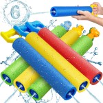 Water Gun, 6 Pack Super Water Soaker Blaster Squirt Guns 40 Ft Water Shooter Swimming Pool Beach Summer Party Outdoor Water Game Fighting Toys for Kids Boys Girls