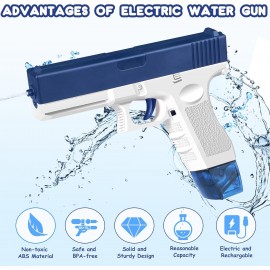 Electric Water Gun Toy Automatic Super 434CC+58CC High Capacity Squirt Guns Up to 32 FT Range Strong Water Blaster for Adults & Kids Swimming Pool Party Beach Outdoor Activity