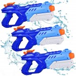 Quanquer 3 Pack Water Guns for Kids Adults - 600CC Squirt Water Toy Gun Super Water Blaster Soaker Long Range High Capacity Swimming Pool Beach Outdoor Water Fighting Toy for Boys Girls (Blue)