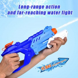 Quanquer 3 Pack Water Guns for Kids Adults - 600CC Squirt Water Toy Gun Super Water Blaster Soaker Long Range High Capacity Swimming Pool Beach Outdoor Water Fighting Toy for Boys Girls (Blue)