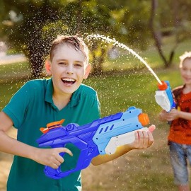 Quanquer 3 Pack Water Guns for Kids Adults - 600CC Squirt Water Toy Gun Super Water Blaster Soaker Long Range High Capacity Swimming Pool Beach Outdoor Water Fighting Toy for Boys Girls (Blue)