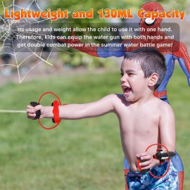 Water Guns, econoLED Spider Web Shooters Toy, Superhero Squirt Guns, Summer Outdoor Toys for Kids, Wrist Water Sprayer Toy with Glove, Backyard Fun Gift for Kids Outside