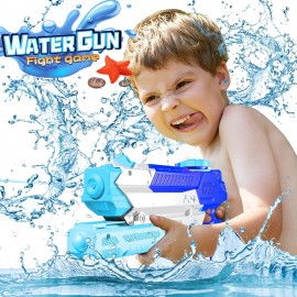 Water Gun, WOLKEK Water Guns for Kids, 4 Pack Long Range High Capacity for Water, Swimming Pool Beach Sand Outdoor, Summer Gifts for Boys Girls